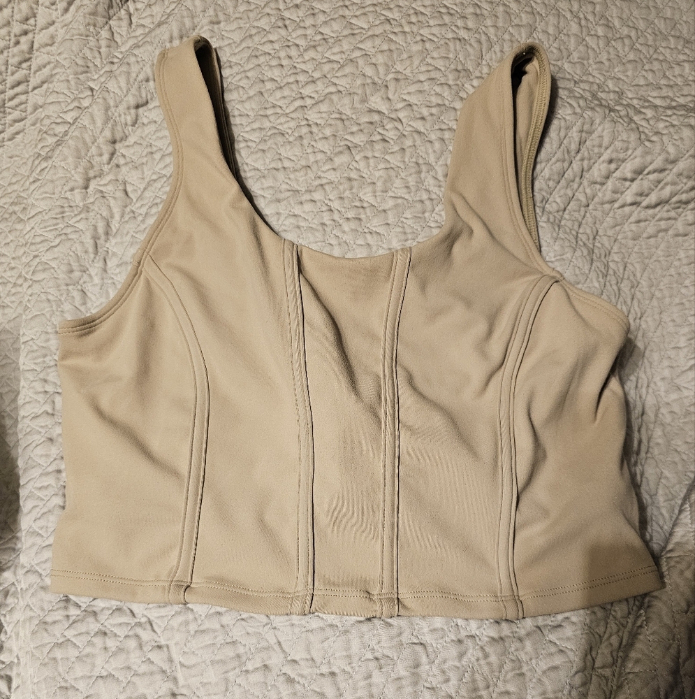 Ptula xl corset top sand NWOT Fits on smaller side